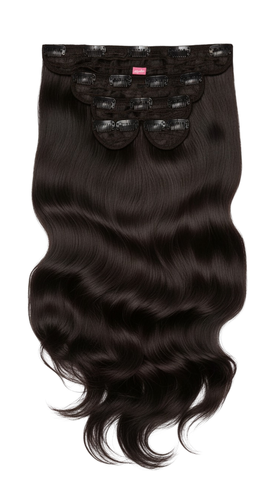 Extensiones Malibu Castaño medio