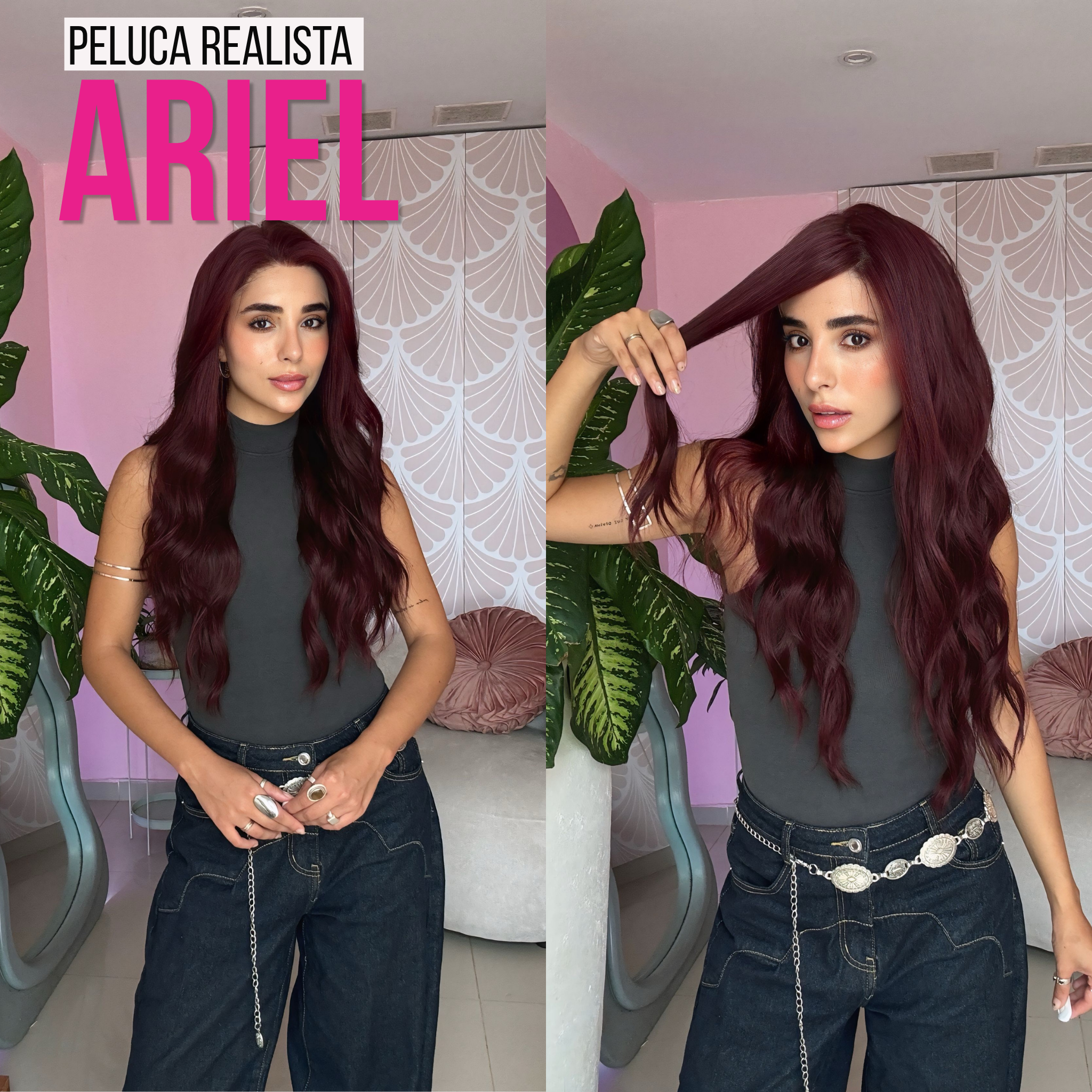 Peluca Realista Ariel