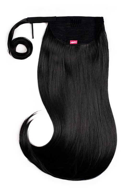 Ponytail Velcro PARIS 18” Negro