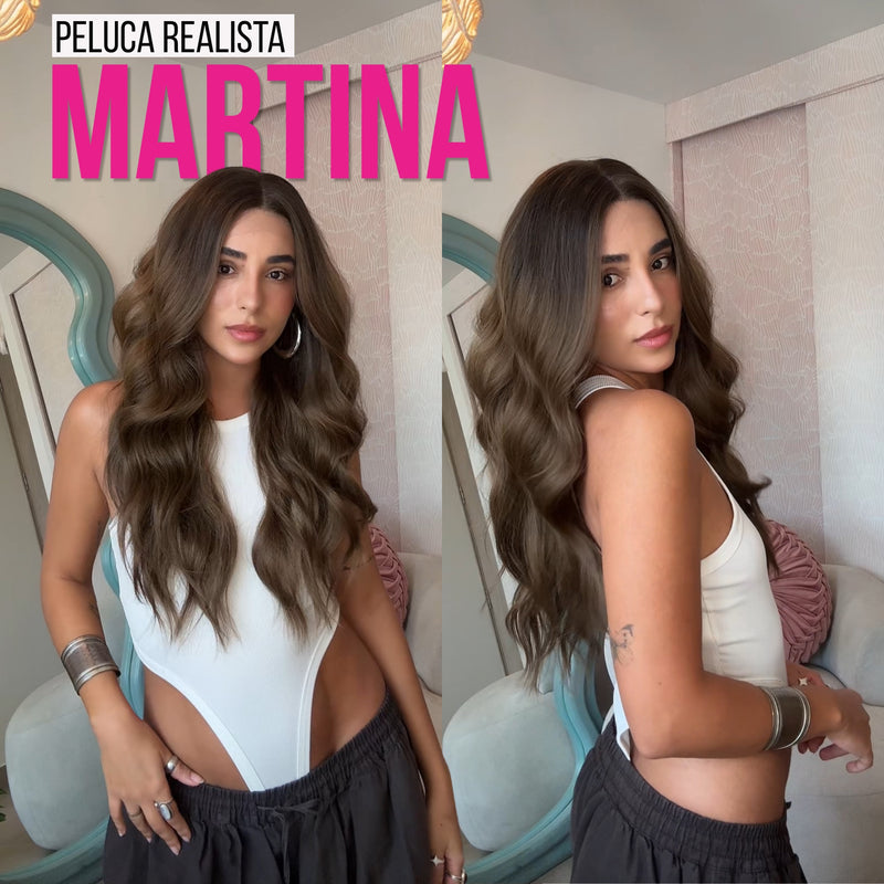 Martina — Peluca Realista, Lace 13x6 Long, Onda Sirena, Balayage Chocolate — imagen 1 de 2