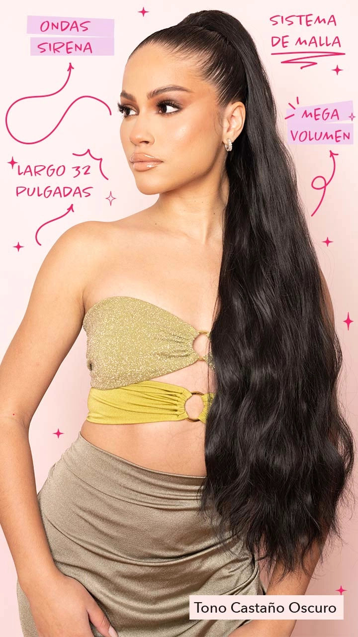 Ponytail Malla Amazona 32″