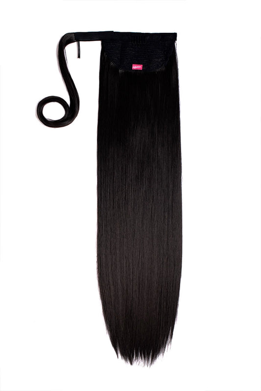 PonyTail Velcro Brit 26” castaño oscuro