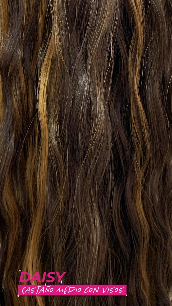Ponytail Velcro XX-Long Onda Suelta