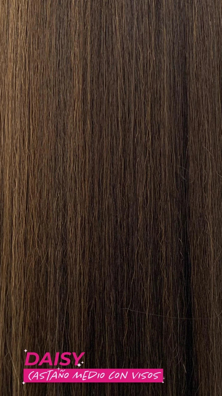 Ponytail Midi Velcro Lisa Textura Volumen