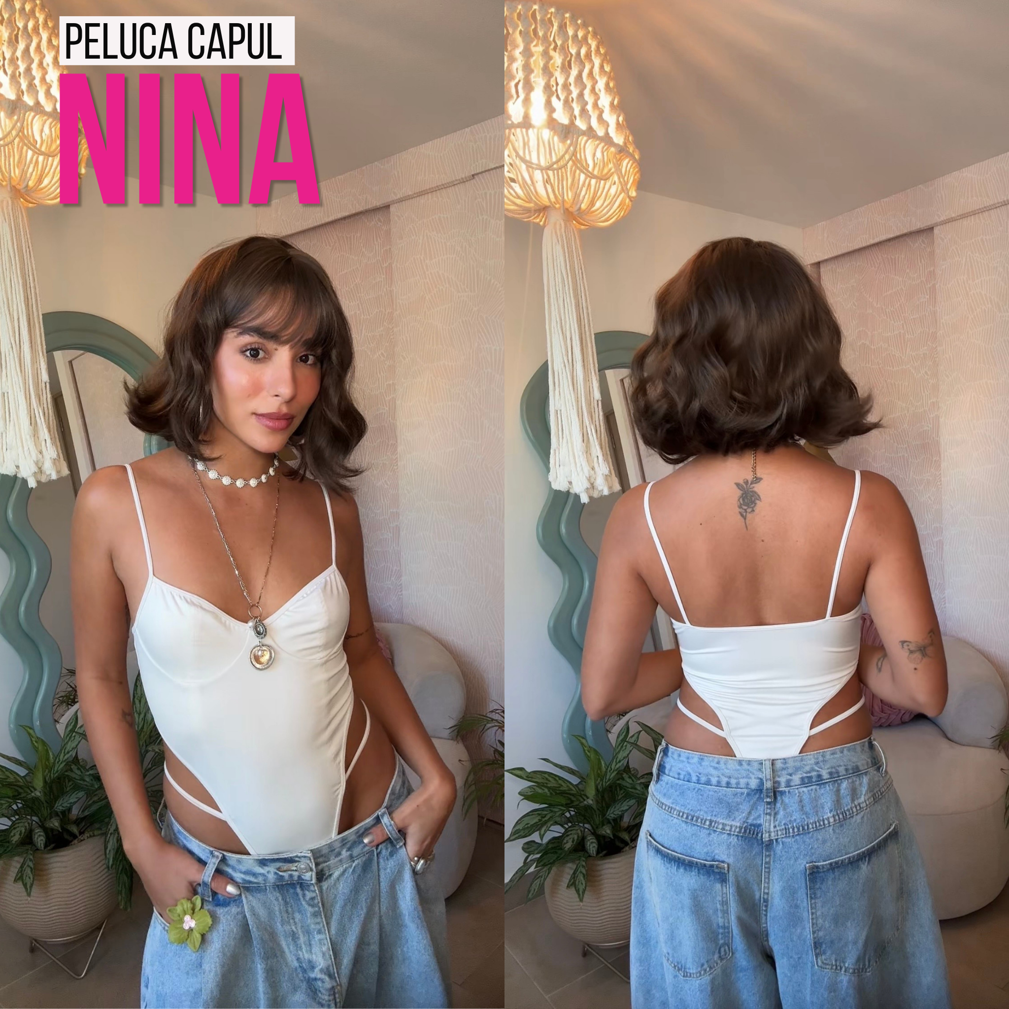 Peluca capul Nina
