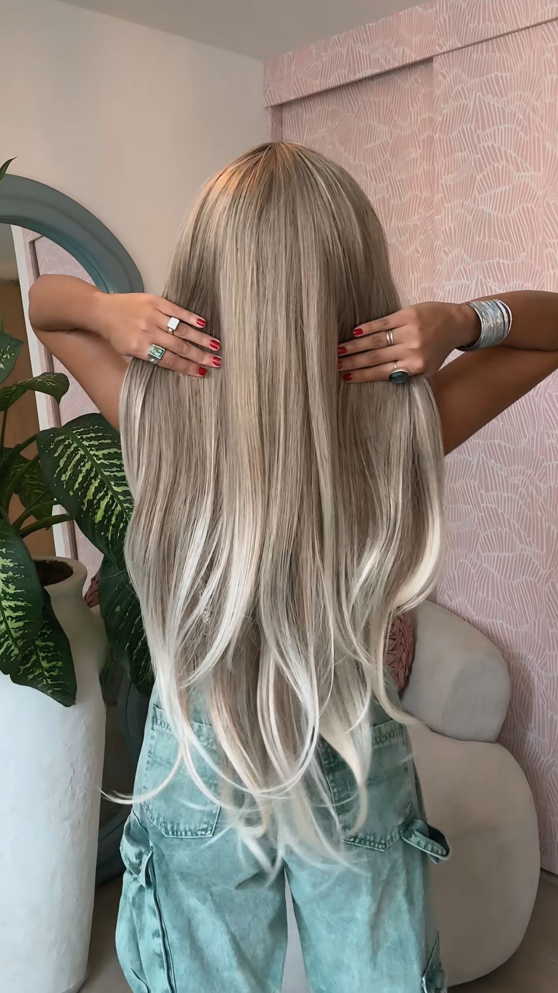 Peluca sin lace Lola ceniza