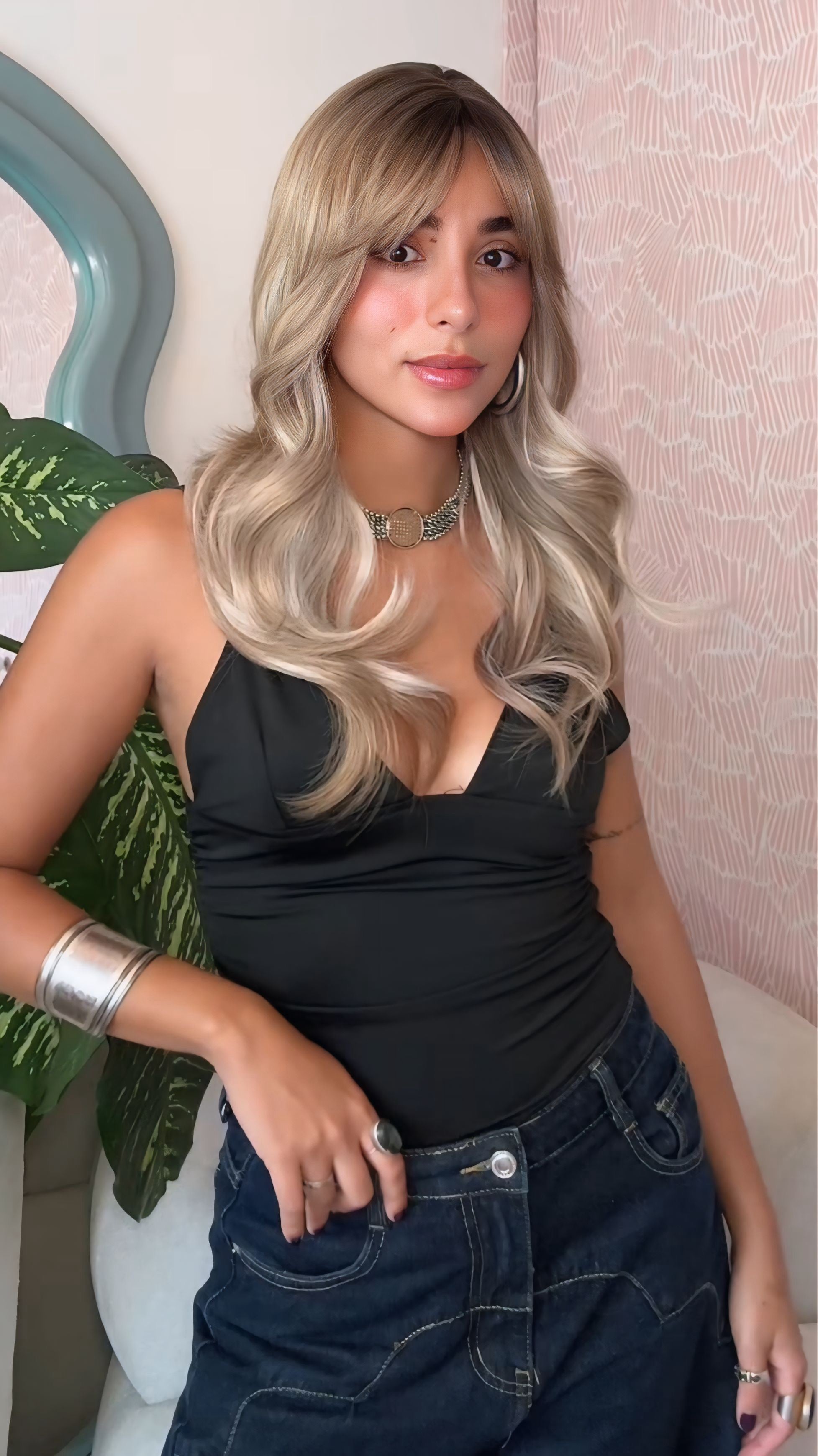 Peluca capul Sasha rubia