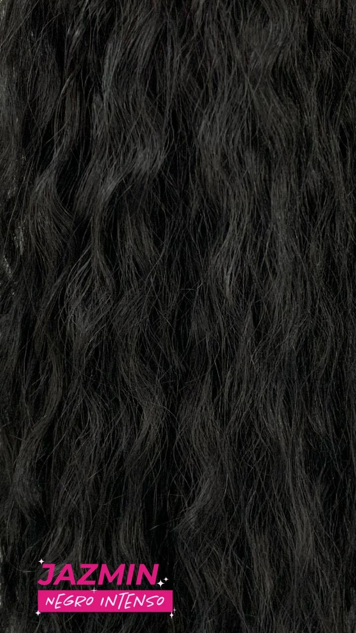 Ponytail Velcro X-Long Onda Natural