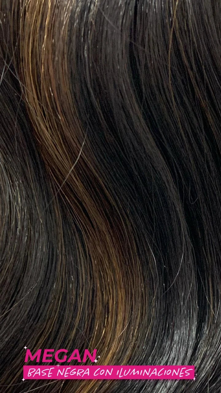 Ponytail Velcro X-Long Onda de Agua