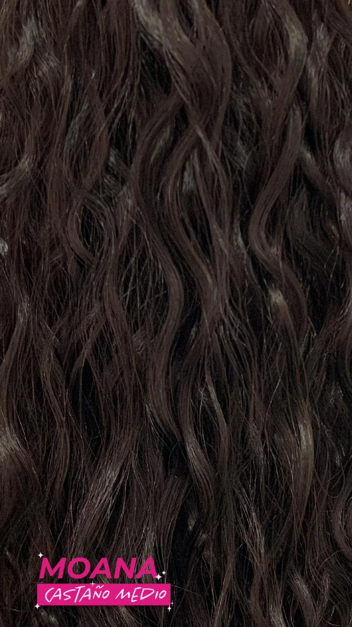 Ponytail Velcro X-Long Onda Natural