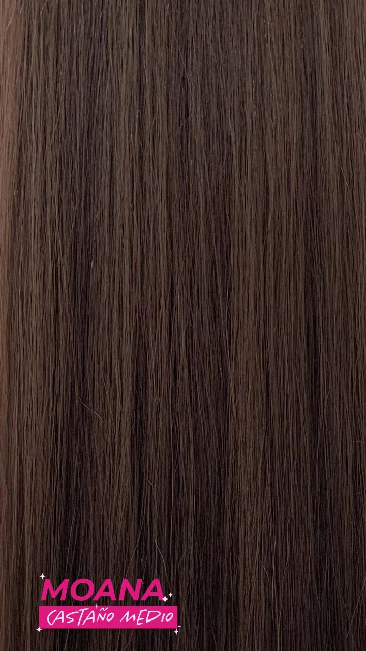 Ponytail Midi Velcro Lisa Textura Volumen