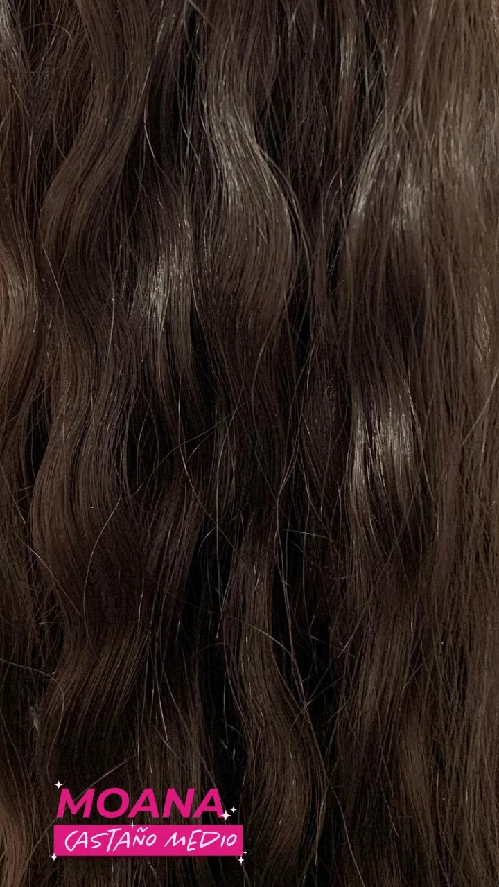 Ponytail Velcro XX-Long Onda Suelta