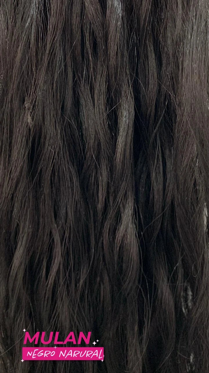 Ponytail Velcro XX-Long Onda Suelta