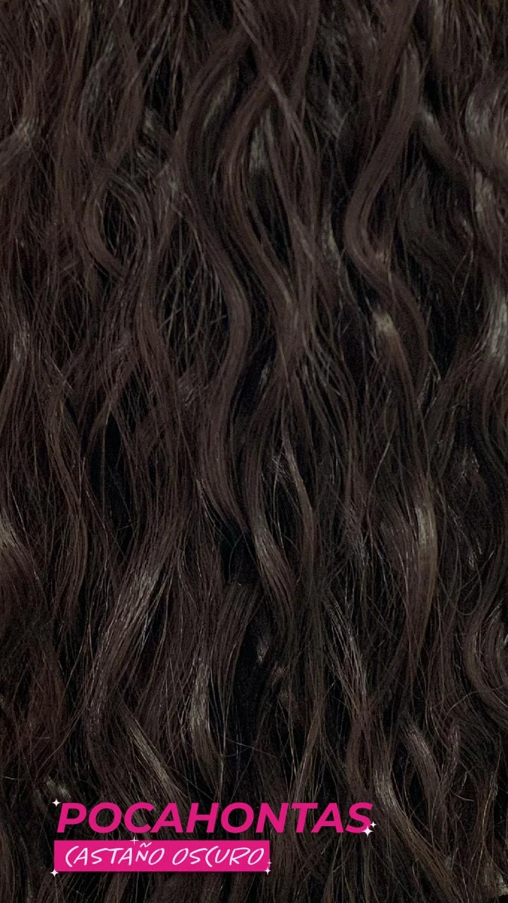 Ponytail Velcro X-Long Onda Natural