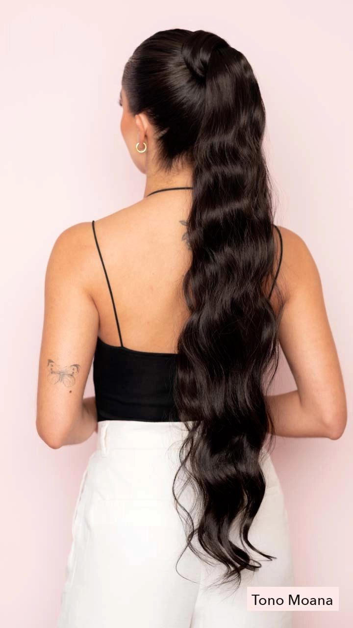 Ponytail Velcro X-Long Onda de Agua
