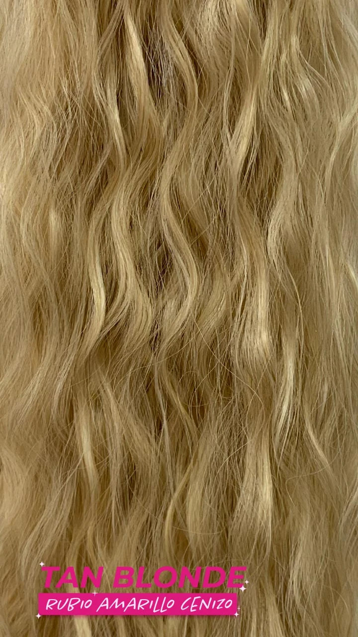 Ponytail Velcro X-Long Onda Natural