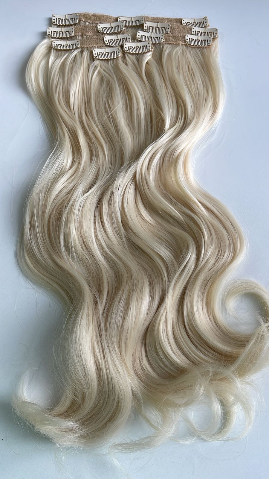 Set 7 capas ondulado rubio extra claro