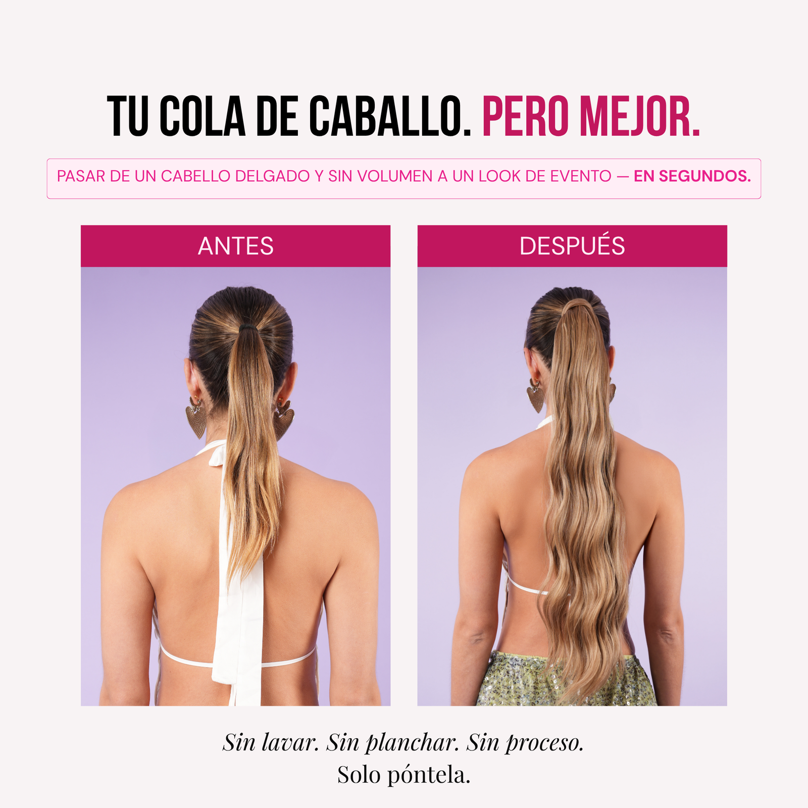 Ponytail Velcro MALIBU26”