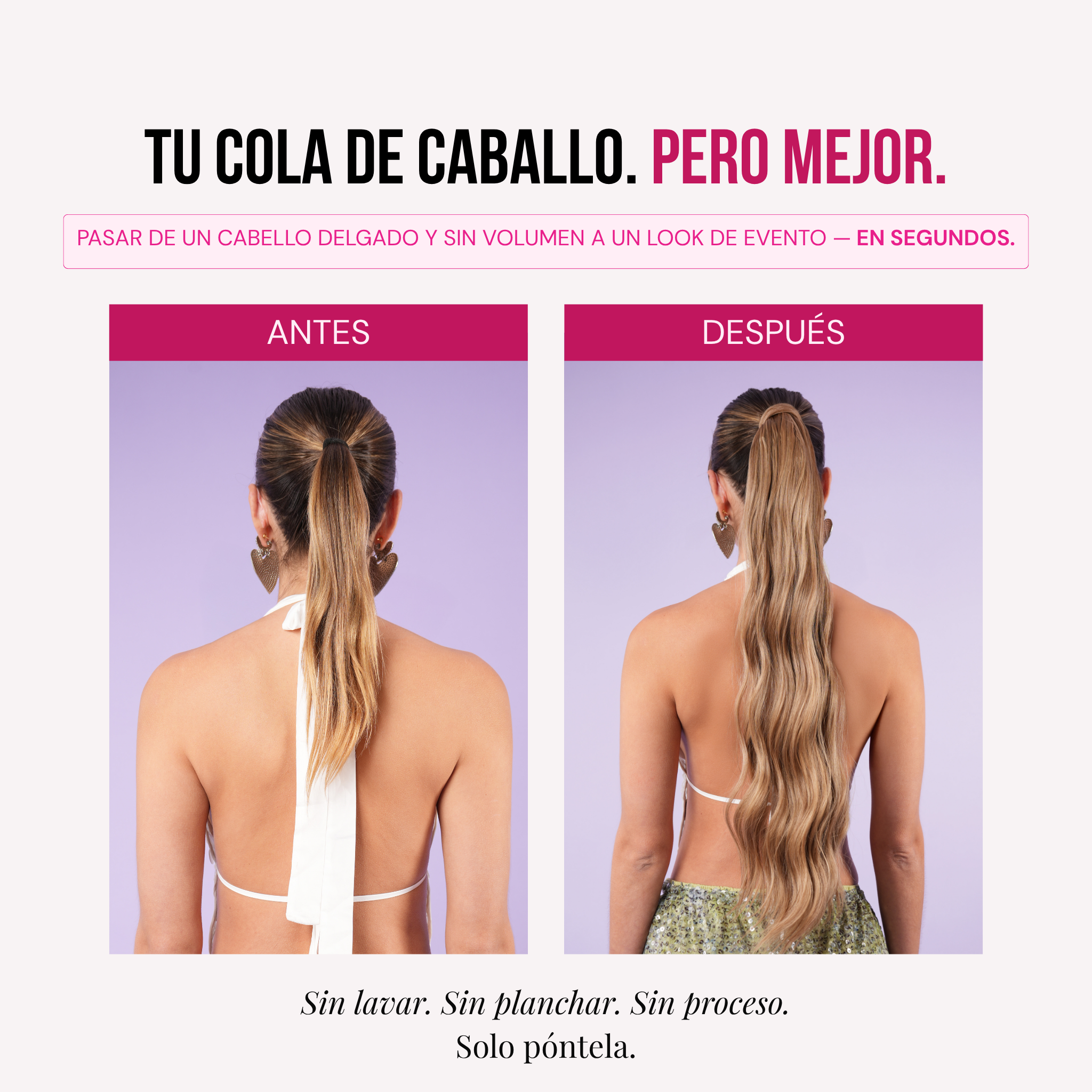 Ponytail Velcro MALIBU26”