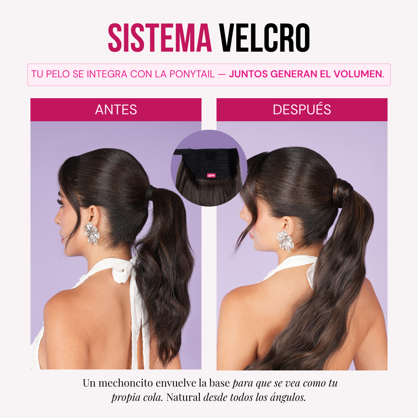 Ponytail Velcro MALIBU26”