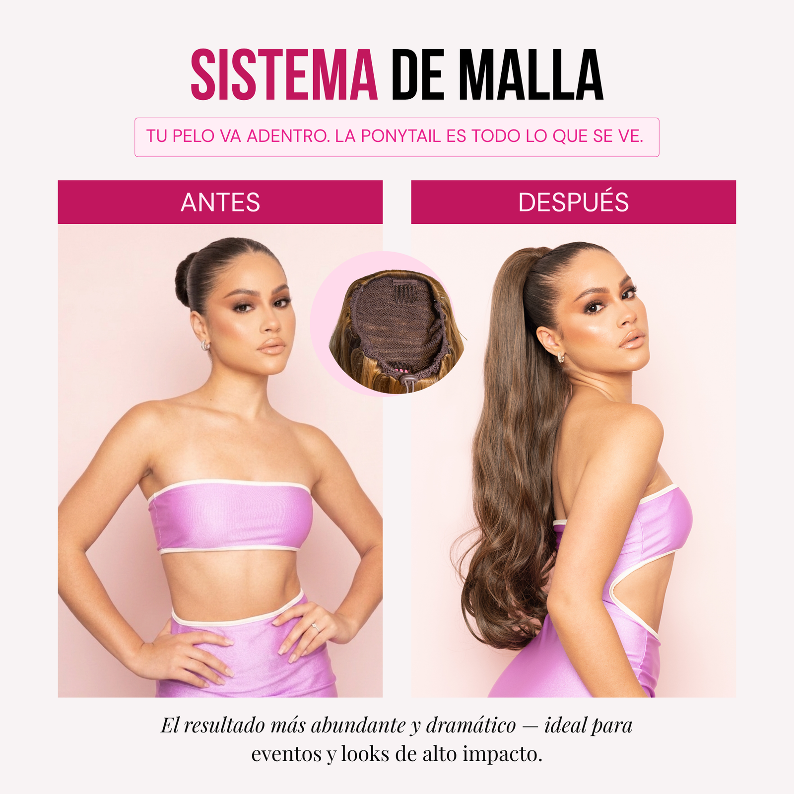 Ponytail Malla AFRODITA26”