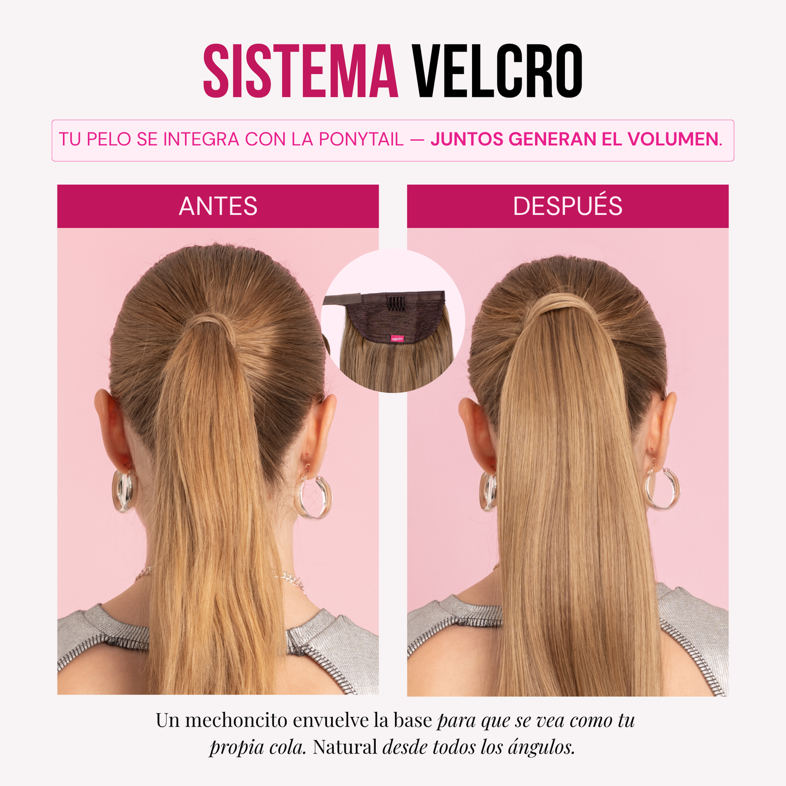 Ponytail Velcro PARIS18”