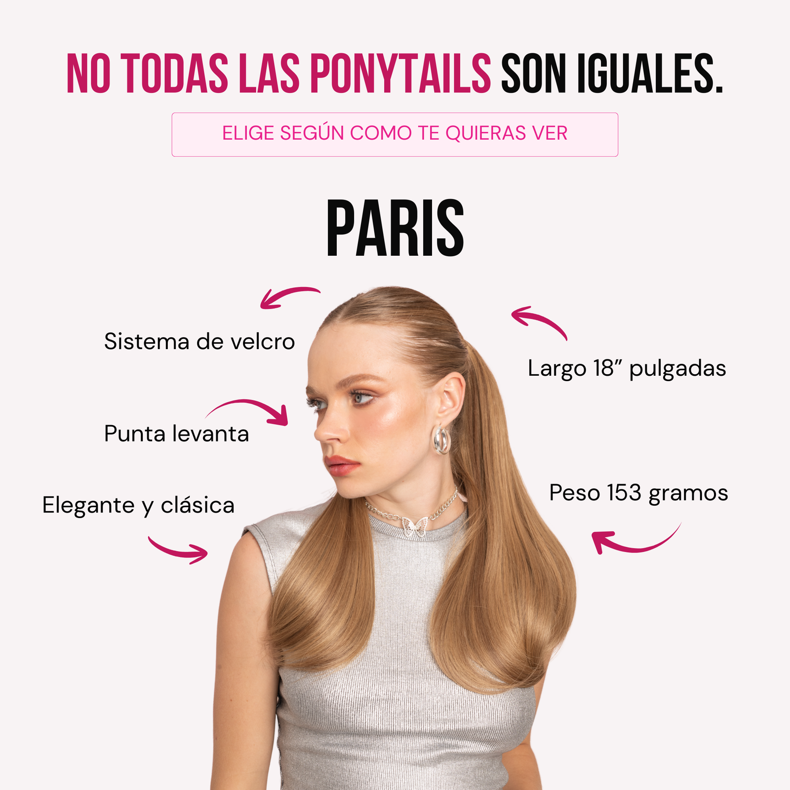 Ponytail Velcro PARIS18”