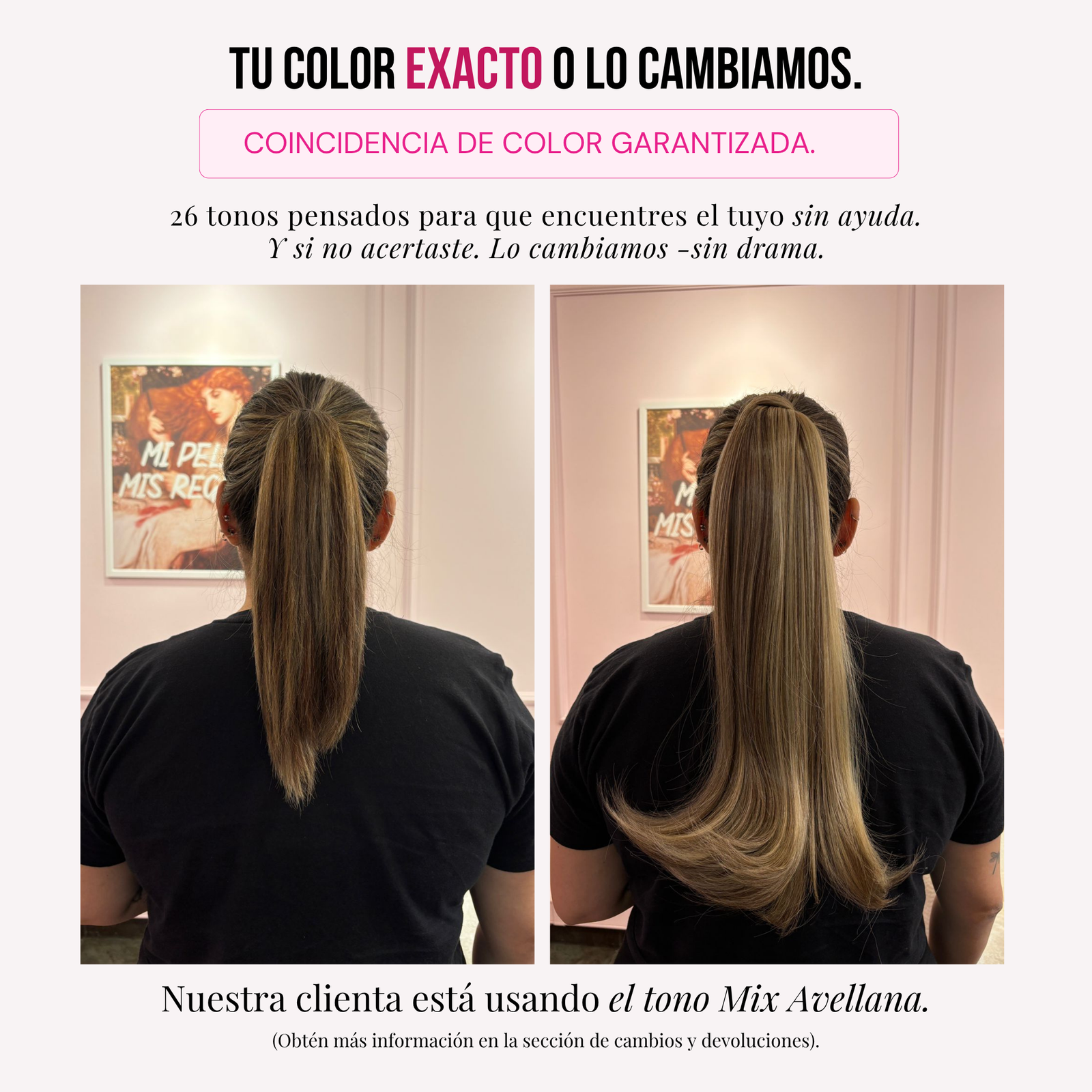 Garantía: tu color exacto o lo cambiamos